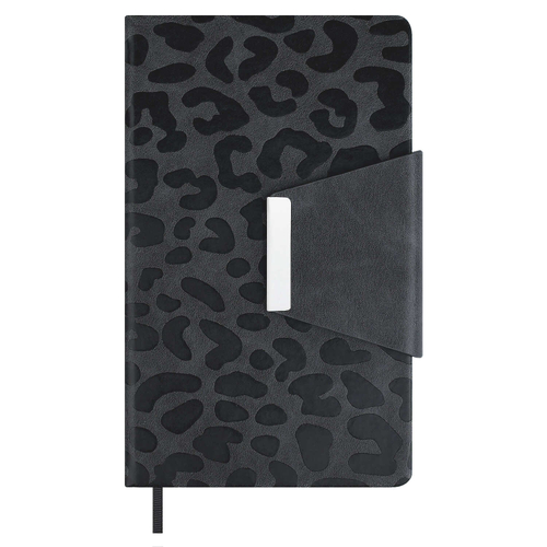 Ежедневник недатированный ESCALADA, А5, 160 л., арт. 70666/ 15 ВИНЧЕНЦО СЕРЫЙ (кожзам: 125x211 мм, твёрдый переплёт, материал обложки: искусственная кожа "Винченцо"; способ крепления блока: ниткошвейный; декор: блинтовое тиснение, металлический шильд