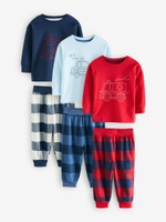 Пижама для мальчика Next B27-290, 3 шт., Синий, Красный