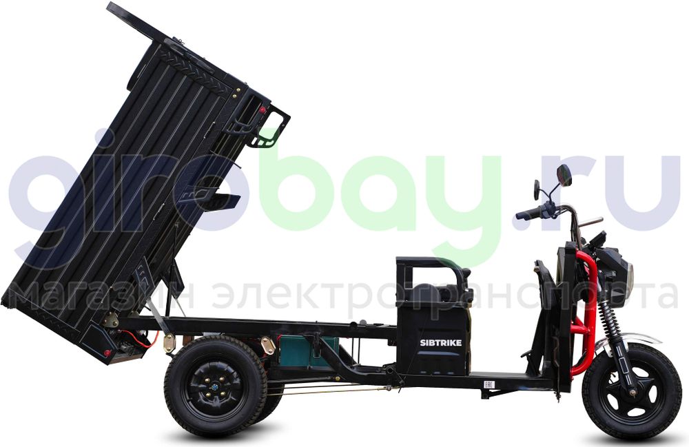 Грузовой электрический трицикл WHITE SIBERIA SIBTRIKE CARGO 1500W (60V/36Ah) - версия 2025 года фото №11