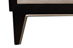 Комод с дверцами на деревянных ножках 90x41x157см Garda Decor цвет эспрессо