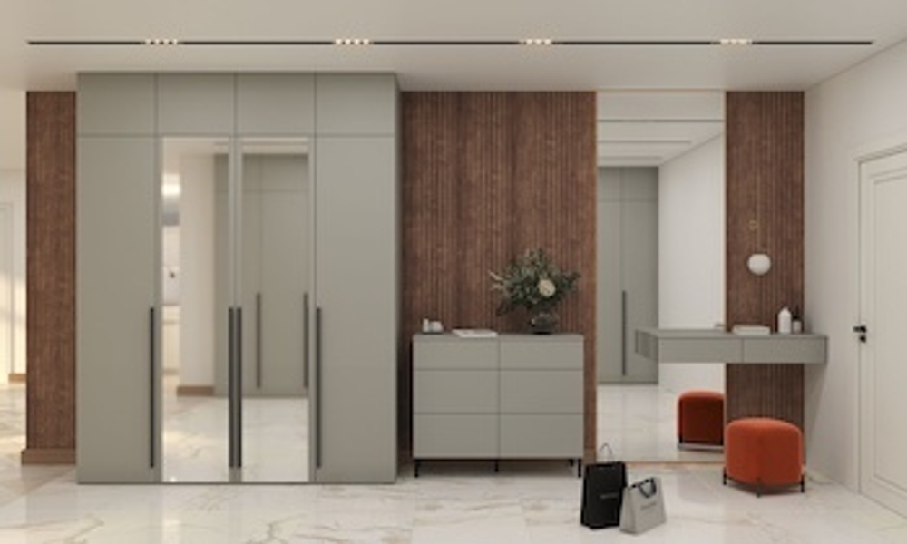 Комод с  3 ящиками Сиэтл, серый