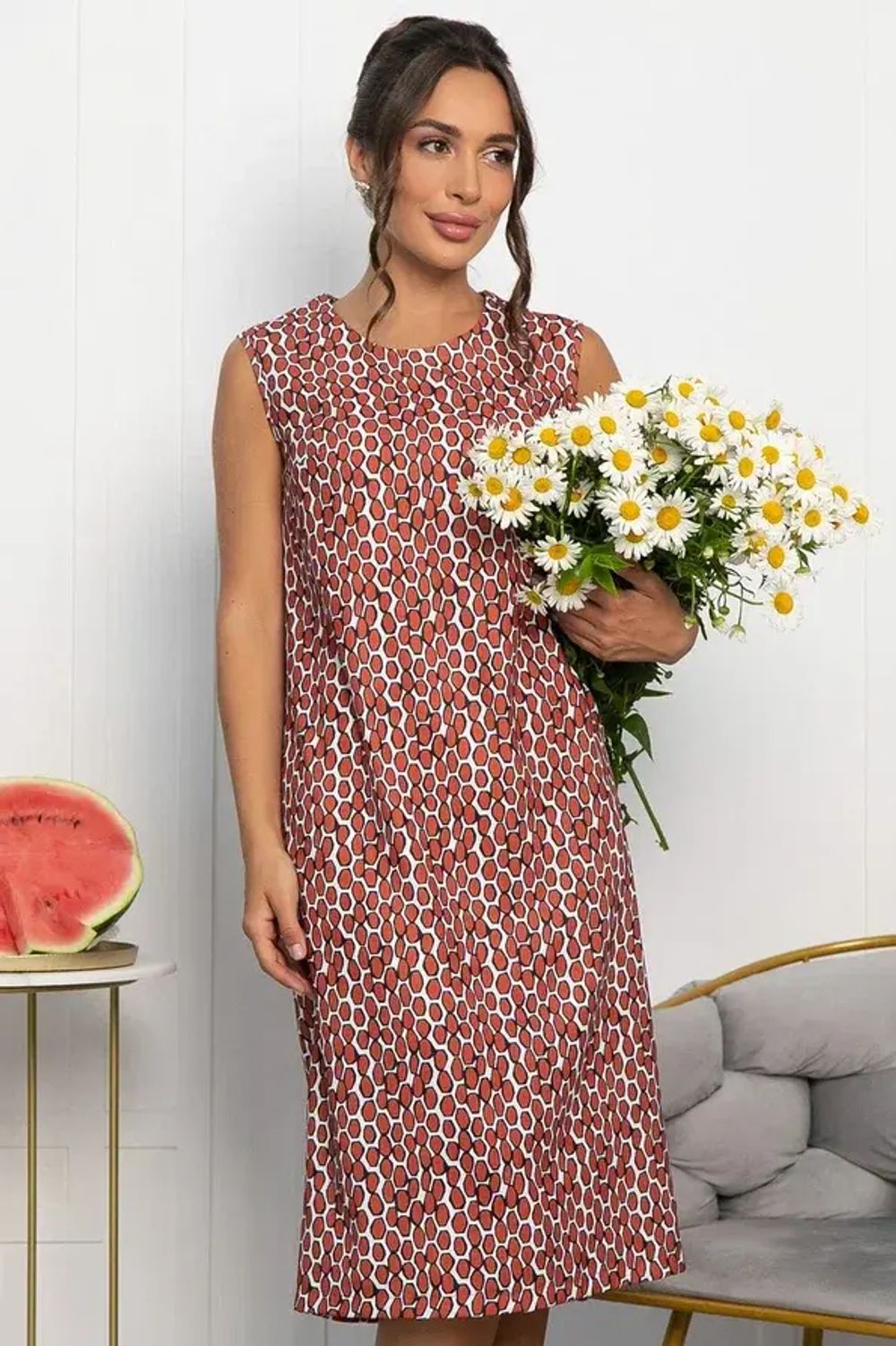 Платье Эвона (оранжевое) П13979-25М LT Collection