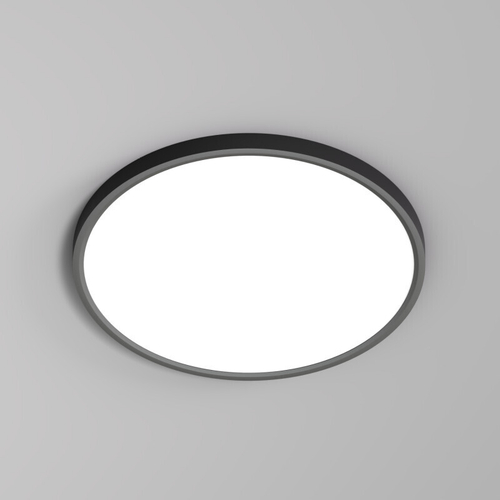 DK6522-BK Накладной светильник THIN, IP40, 36W, 3000K/4000K/6500K, переключатель цветовой температуры на корпусе, черный, полимер