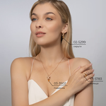 Серьги «Белки» с английским замком из красного золота с цитрином и эмалью