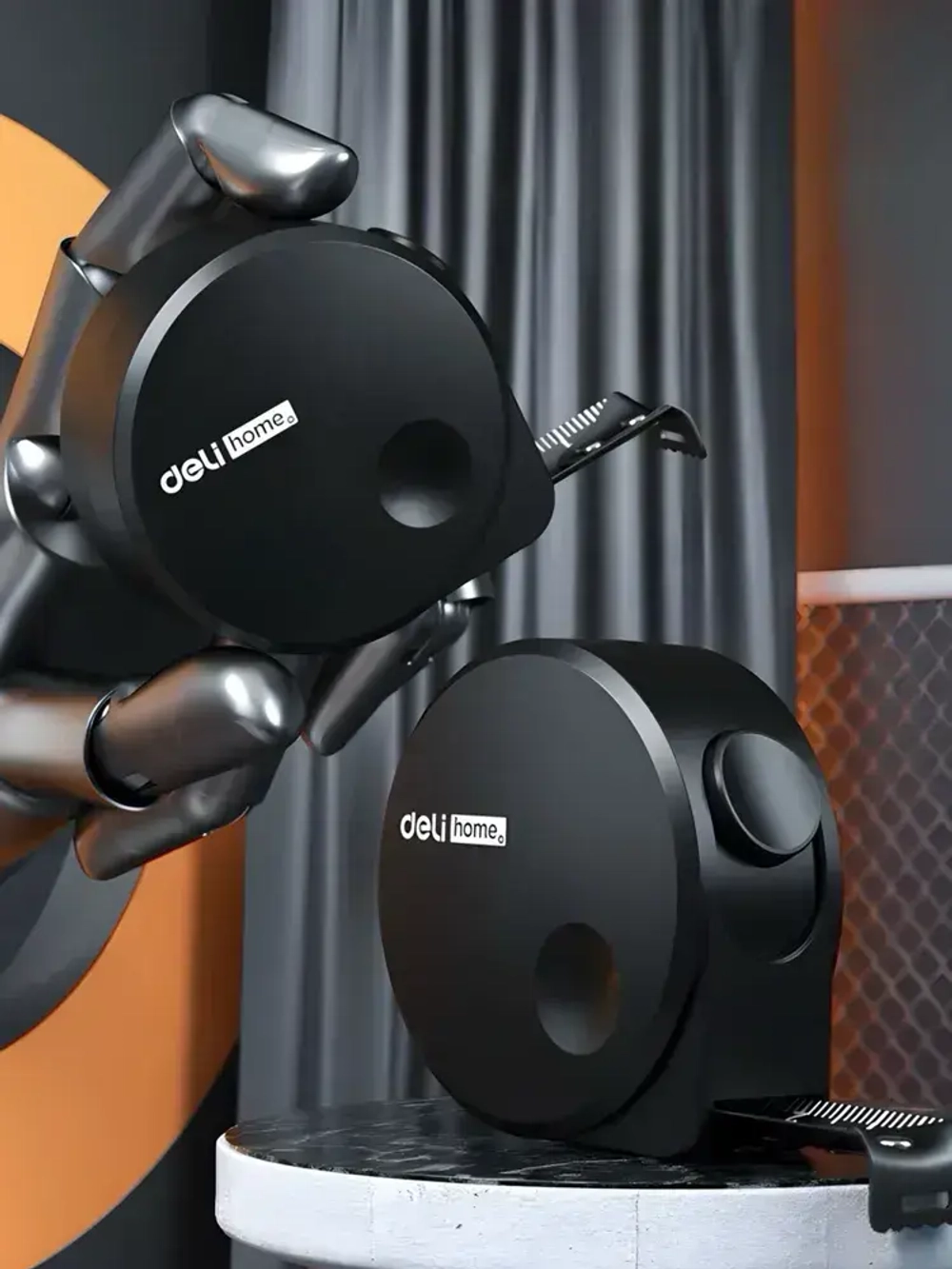 Рулетка строительная Xiaomi Deli Home (3 метра), рулетка из карбоновой стали