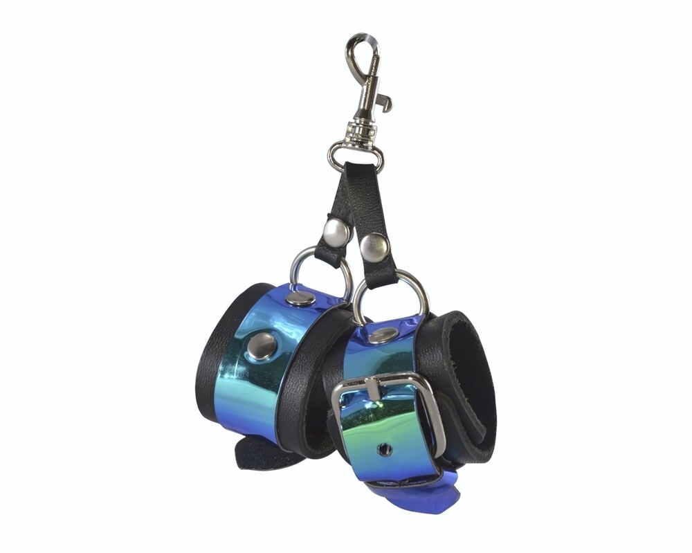 Брелок Наручники с карабином (Цвет: черный)