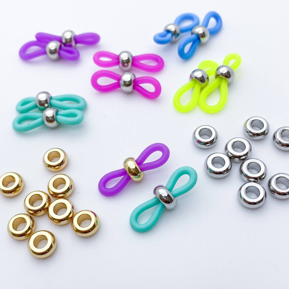 Держатели для очков, цвет розовый, цена за пару