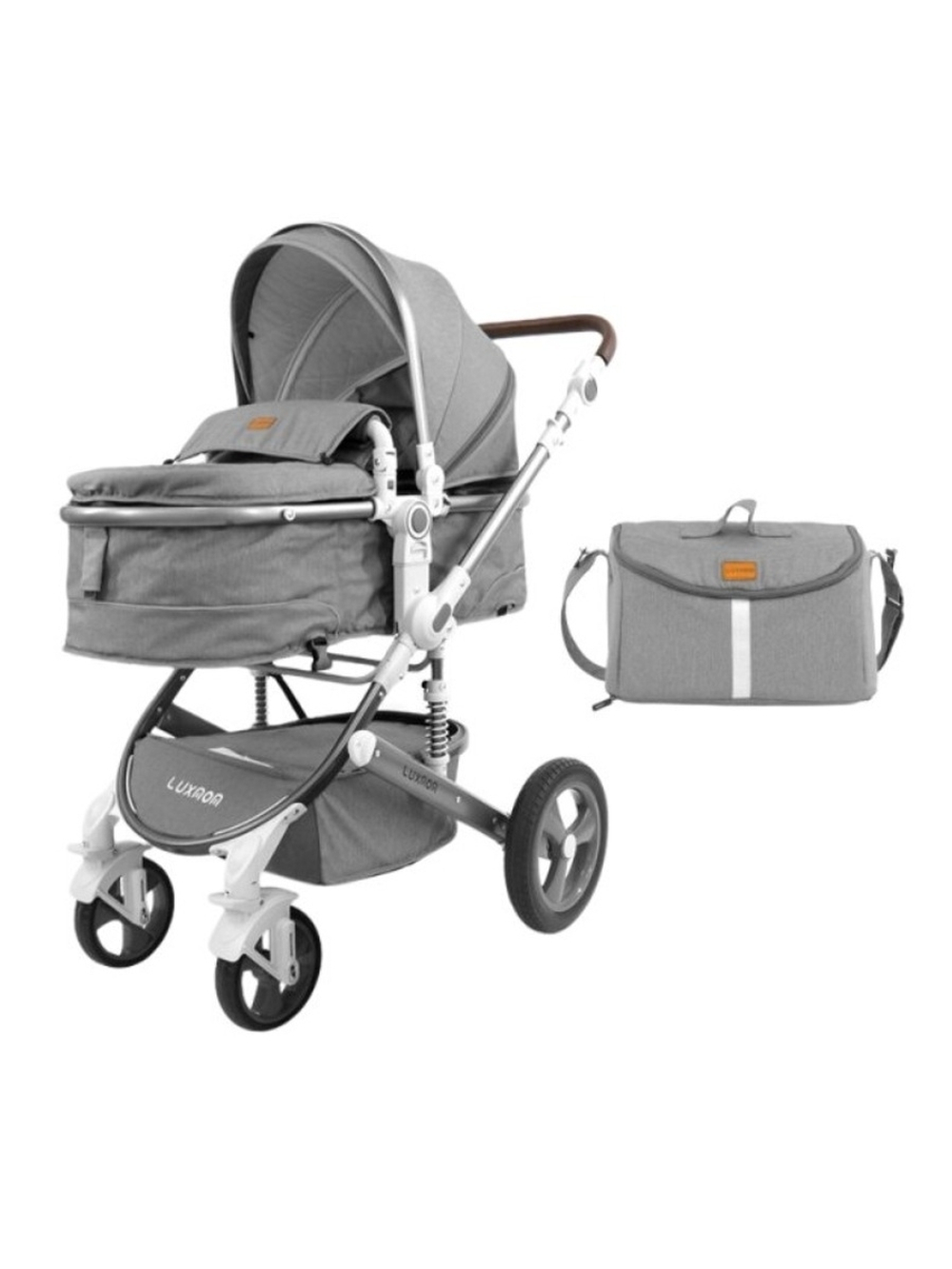 Коляска-трансформер с сумкой 2 в 1 Luxmom 518-SW