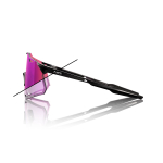 Спортивные очки 100% HYPERCRAFT Gloss Black - Purple Flash Mirror Photochromic Lens
