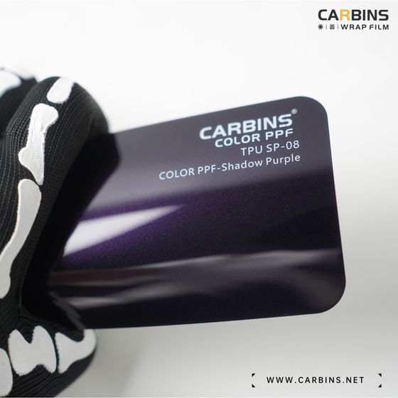 Carbins Color PPF Shadow Purple SP 08 фиолетовая цветная полиуретановая защитная антигравийная пленка