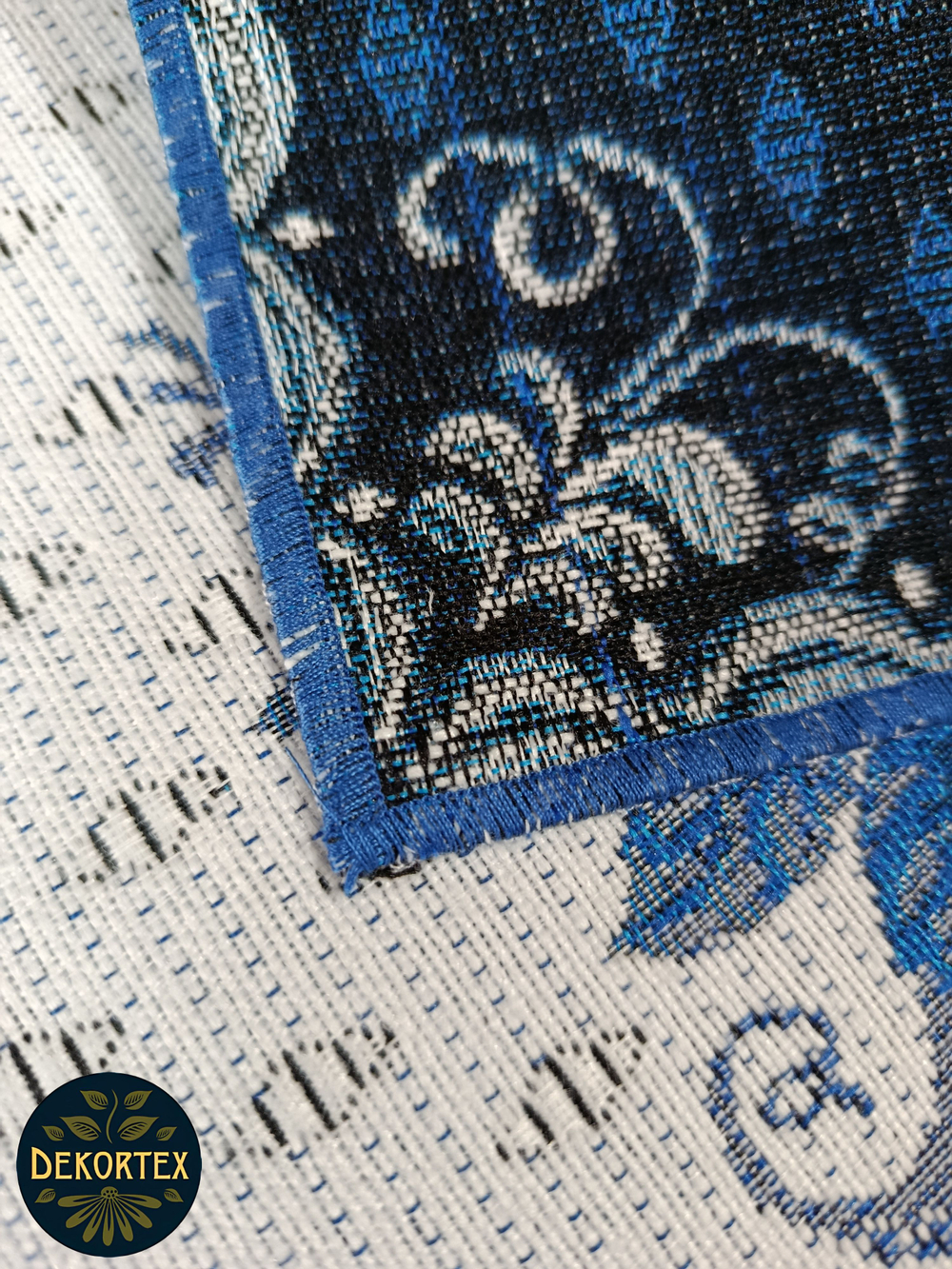 Набор декоративных гобеленовых салфеток Гжель букет 32х32 (6 шт.)