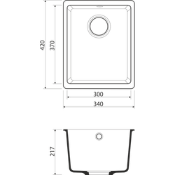 Кухонная мойка Omoikiri Kata-34-U-PA