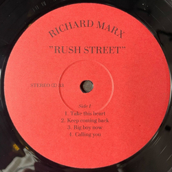 Винтажная виниловая пластинка LP Richard Marx Rush Street (Россия 1992)