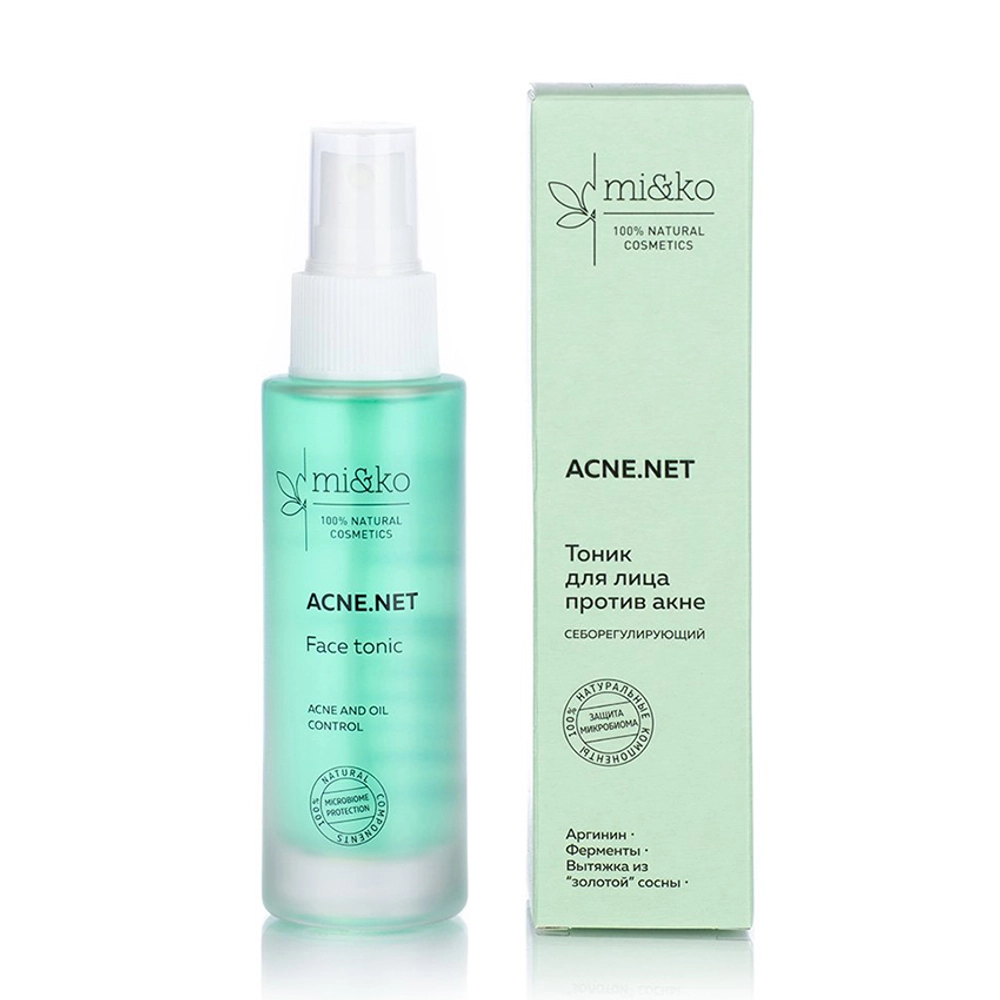 Тоник себорегулирующий для лица против акне / Acne net 50 мл