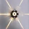 86973-9.2-007U LED2W+6*1W BK светильник настенный