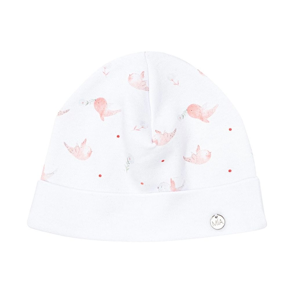 Шапочка из хлопка &quot;Птички&quot;