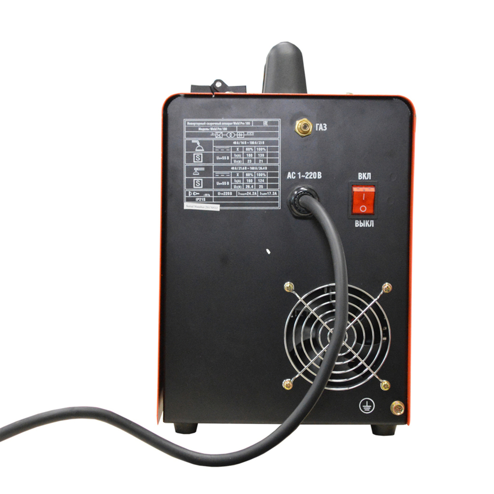 Weld Pro 180  Сварочный аппарат инверторный 180A, 220В  MIG/MAG/MMA