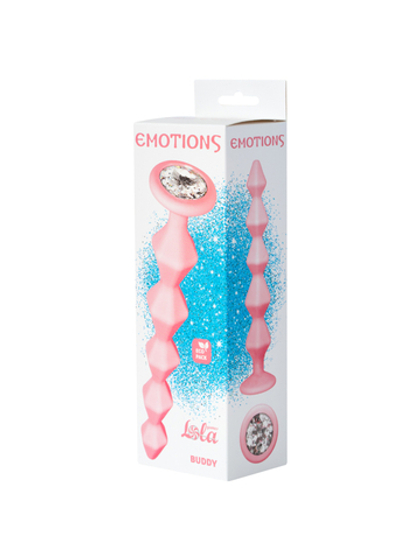 Lola games Emotions Buddy Pink - Анальная ёлочка со стразом