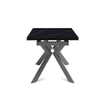 Стол раскладной Bridge (120+30+30), керамика матовая Black Gold