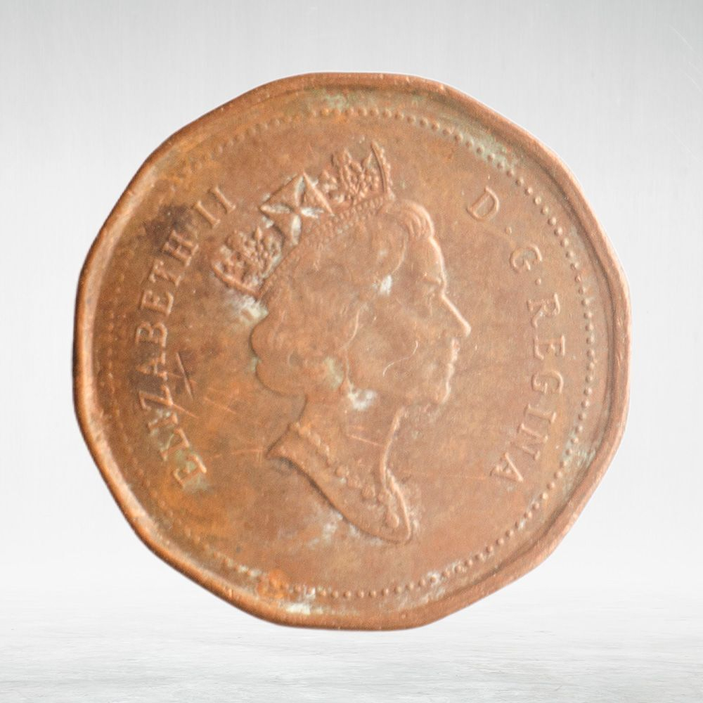 Canada, 1 Cent, 1996 – Elizabeth II (Third Portrait, 12-Sided Design), AU