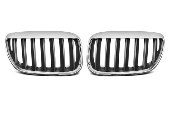 Решетка (ноздри) радиатора BROWS CHROME BLACK для BMW X5 E53 LCi