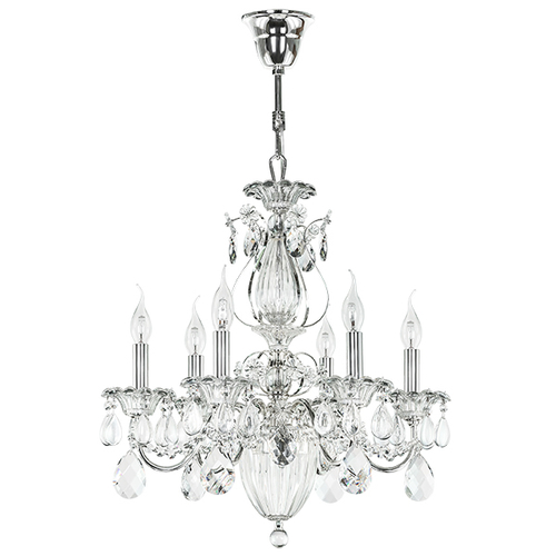 790064 Люстра SCHON 6x60W E14 Серебро