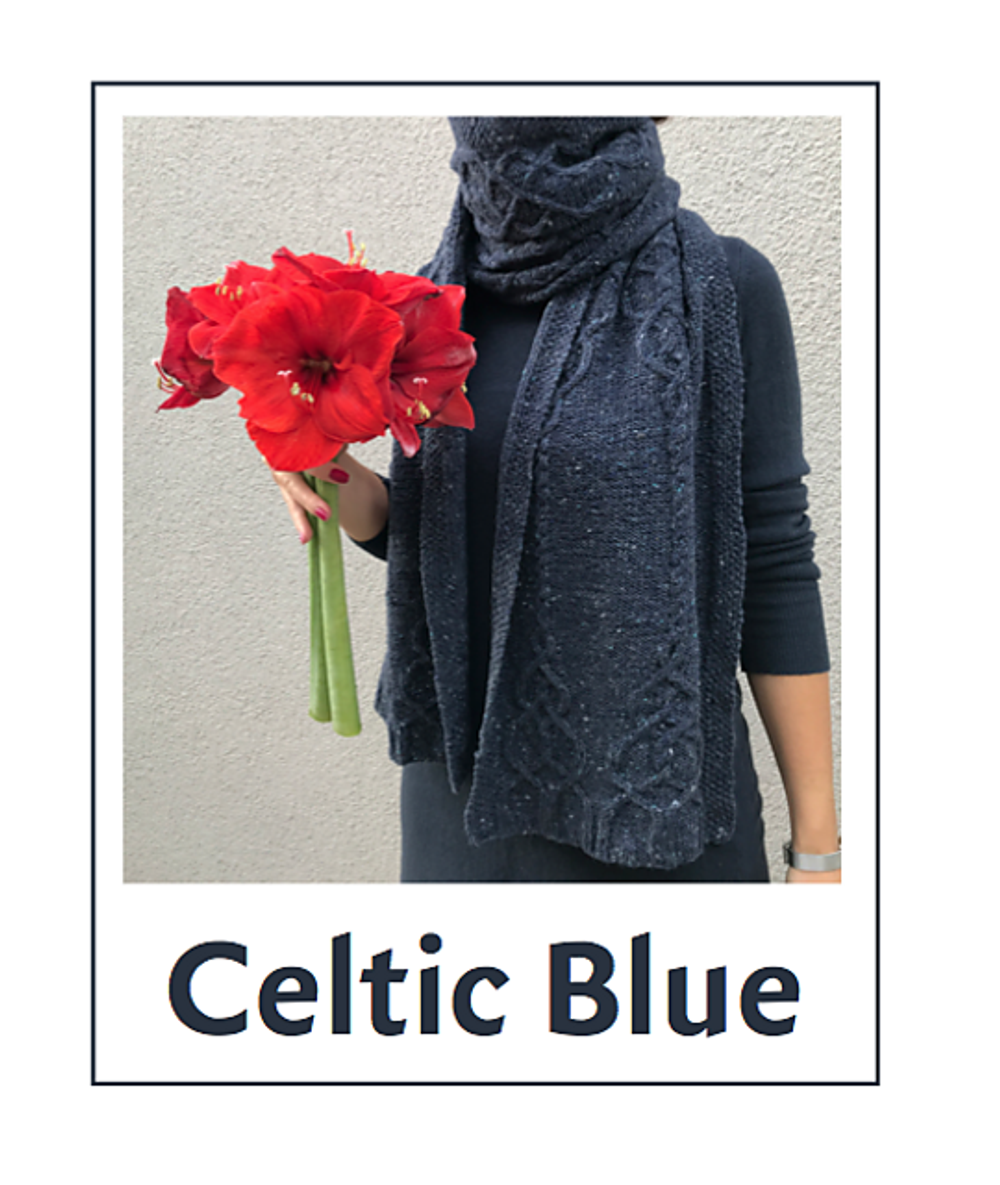 Шарф «Celtic Blue» | Описание и схема для вязания