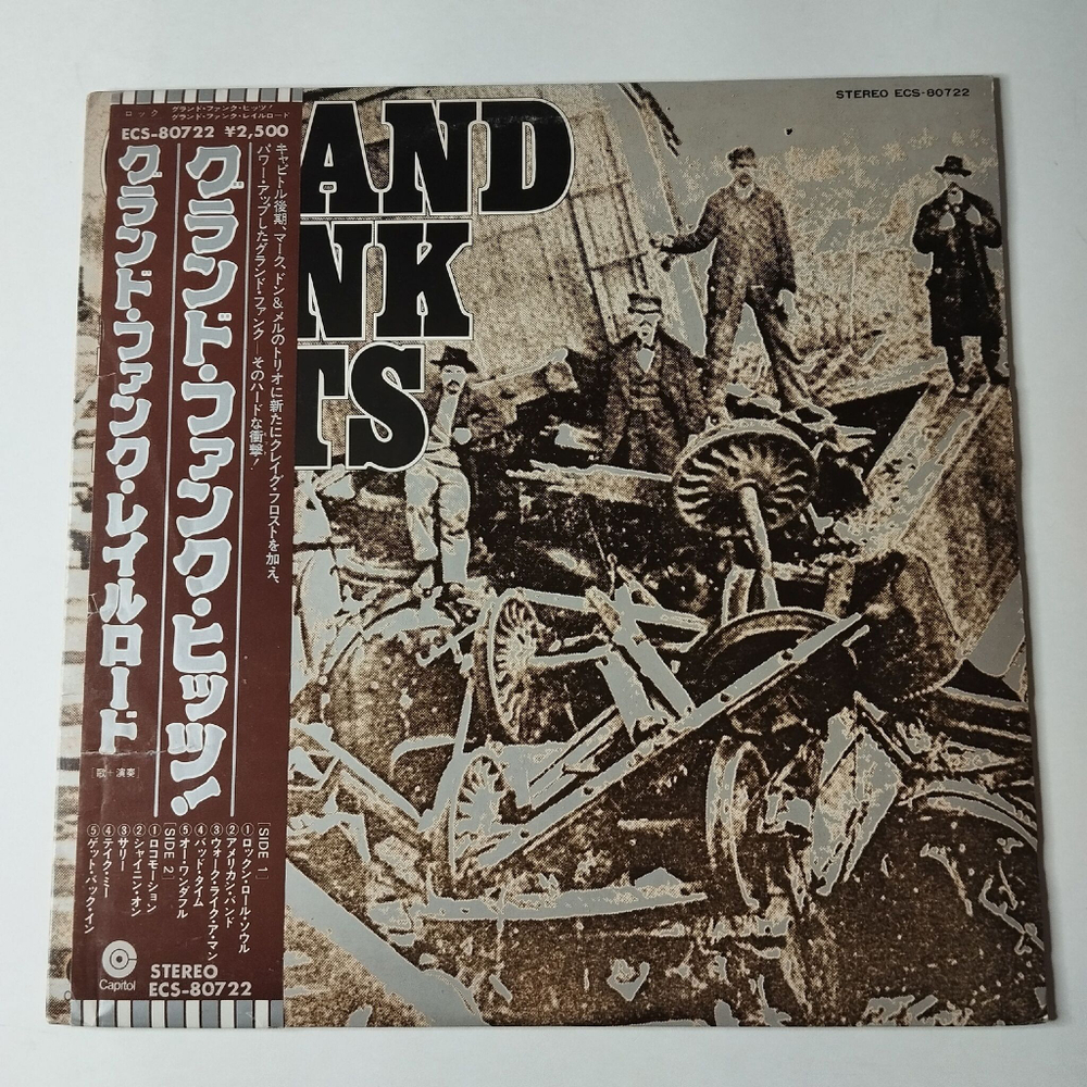 Винтажная виниловая пластинка LP Grand Funk Hits (Japan 1976) (Obi) (Poster) Take Me ECS-80722