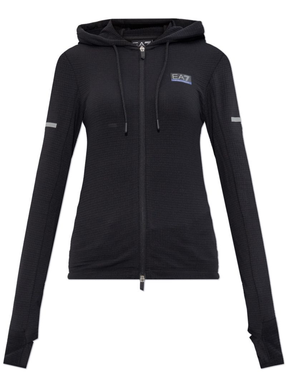 Женская Кофта теннисная EA7 Woman Jersey - черный