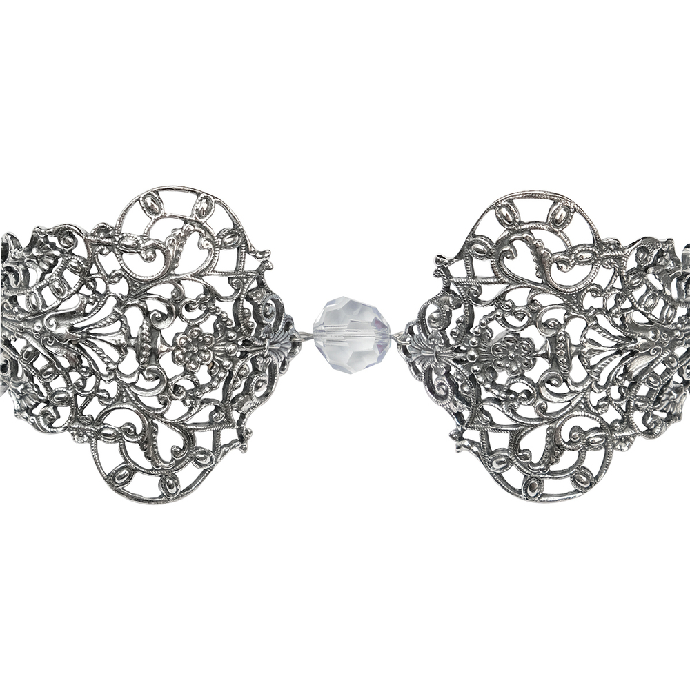 "Амели" браслет в серебряном покрытии из коллекции "О! Рокко! " от Jenavi с замком карабин