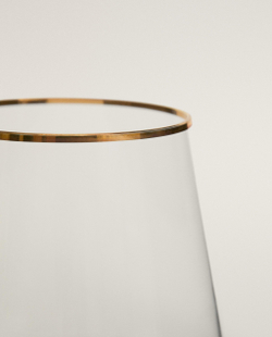 Zara Home стакан из стекла, цвет золотой, 10 см