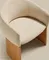 Стул Bosca из бежевого шенилла и дубового шпона