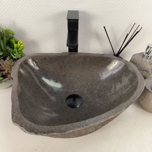 Раковина из речного камня RS-65596 46*35*15 0856