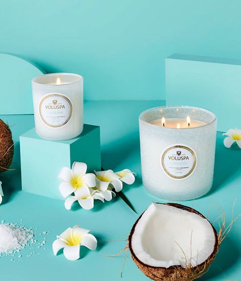 Лагуна, свеча в маленькой стеклянной банке, Voluspa