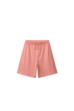 ZARA КОМПЛЕКТ ИЗ ФУТБОЛКИ И ШОРТОВ С НАДПИСЬЮ, КОРАЛЛОВЫЙ