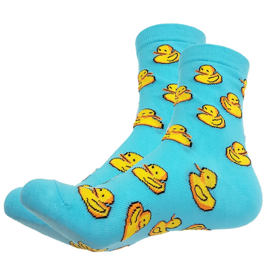 Носки Желтая уточка на светло голубом, р-р 35-39