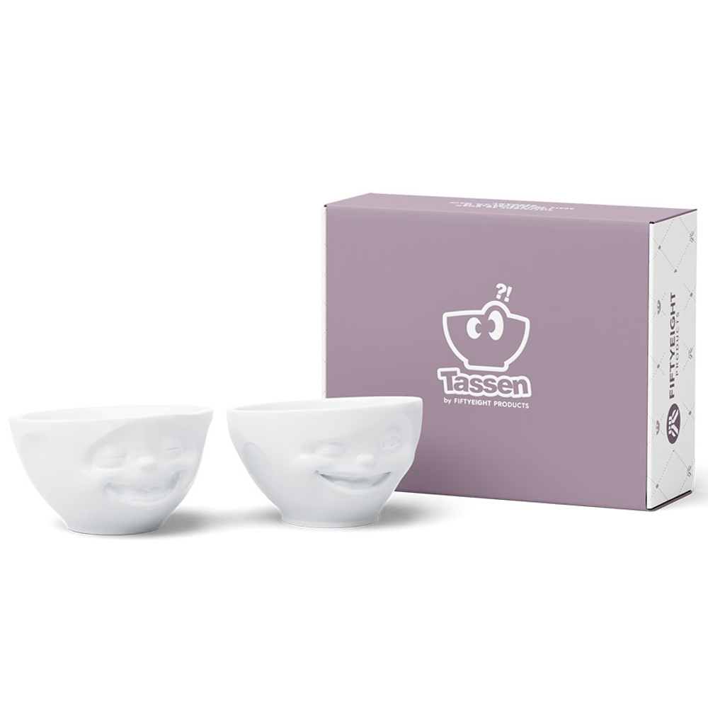 Набор чаш tassen, laughing & winking, 200 мл, белый, 2 шт.
