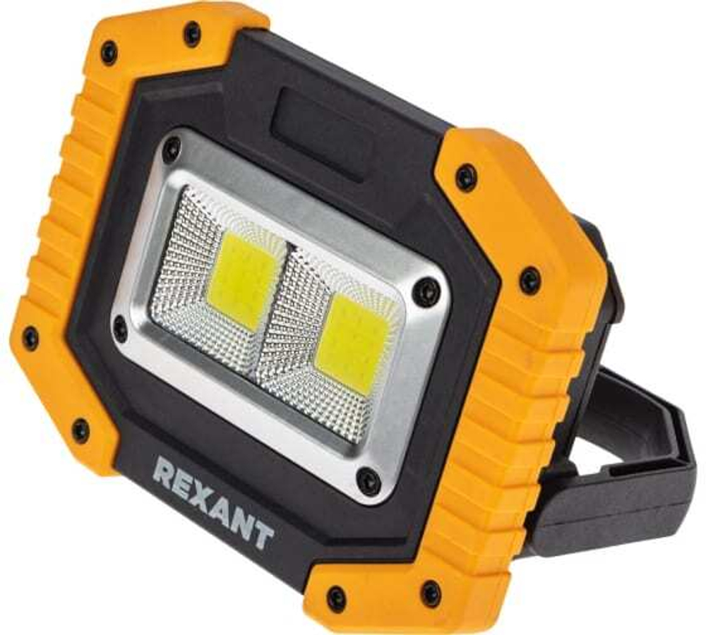 Рабочий заряжаемый NEW AGE 18650*2 прожектор с мощным светом REXAT 50% 100% противоударный корпус