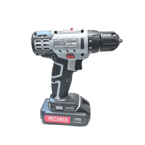 Аккумуляторная дрель-шуруповерт Ресанта ДА-18-2ЛК