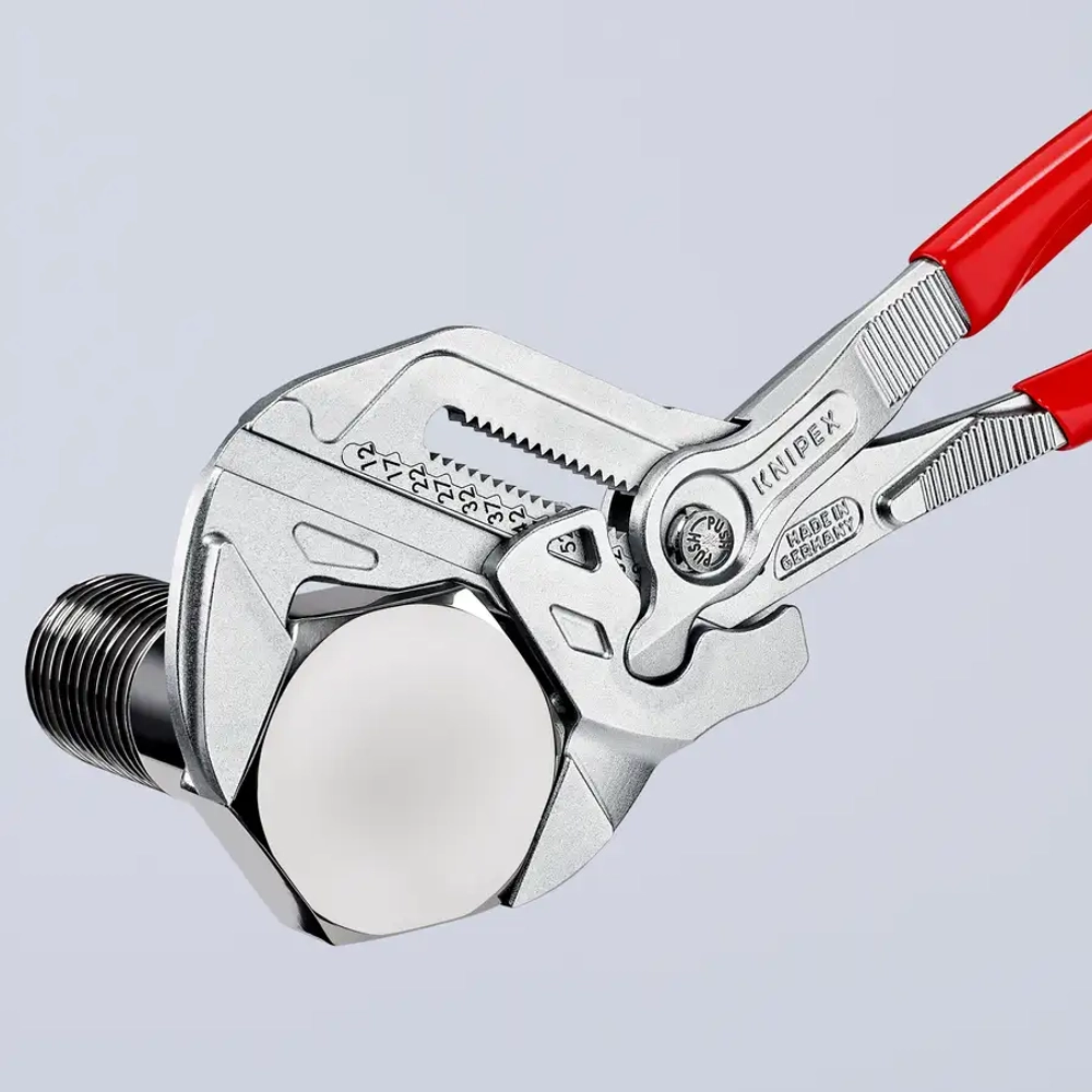 Клещи переставные-гаечный ключ хромированные 300 мм Knipex 86 03 300