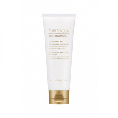 Missha Super Aqua Cell Renew Snail Cleansing Foam пенка для умывания с улиточным экстрактом