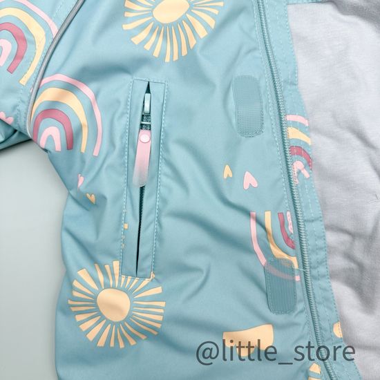 Комбинезон демисезонный "Солнце и луна" голубая дымка