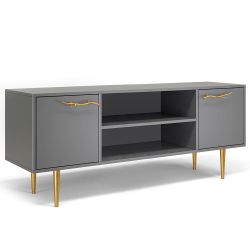 Тумба под ТВ Арт 155см Стайл Серый Голд