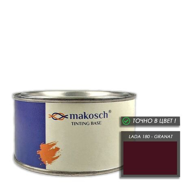 Автоэмаль makosch/LADA 180, Базовая эмаль, красный, база, 200мл.
