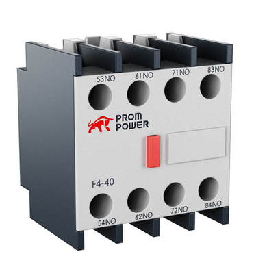 Блок вспомогательных контактов фронтального монтажа F4-13 для контактора серии JLC1-D, 1НО+3НЗ