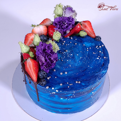 Декор торта в космическом стиле Кондитерская Sweet Visors Сладкие Козырьки Светланы Дегтеревой