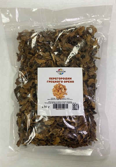 Перегородки грецкого ореха, 100 г.