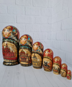 Матрешка "с видами города "  7мест
