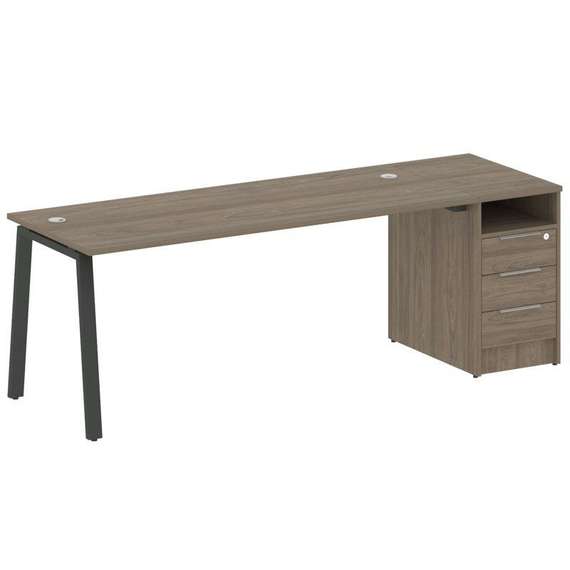 Метал Систем Рабочая станция с тумбой на А-образном м/к БА.РС-СТП-1.5