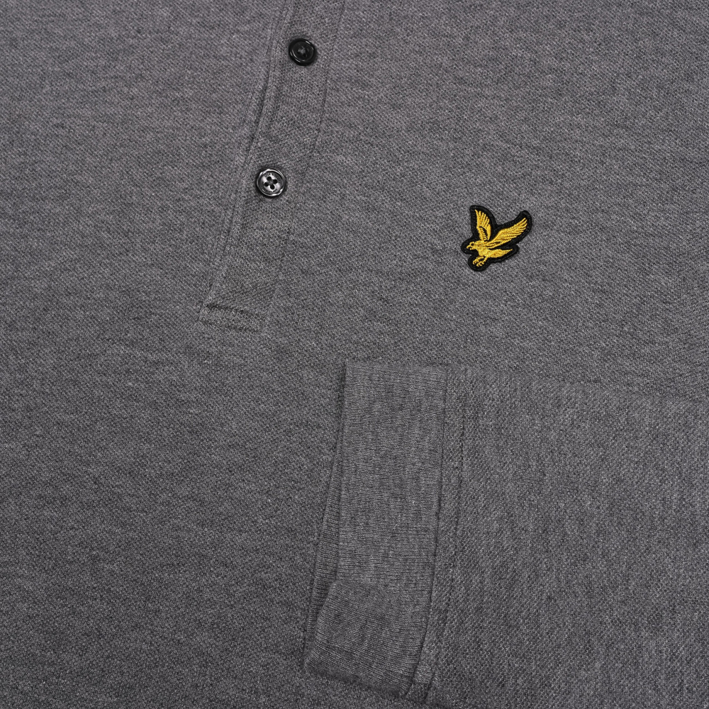 Лонгслив-поло от Lyle & Scott, S